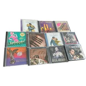 Mixed Jazz Big Band CD Lot Tommy Dorsey Billie Holiday Ella Fitzgerald Vintage